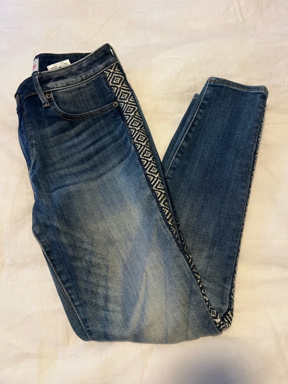 DRIFTWOOD Jackie High Rise Embroidered Jean, Size 27